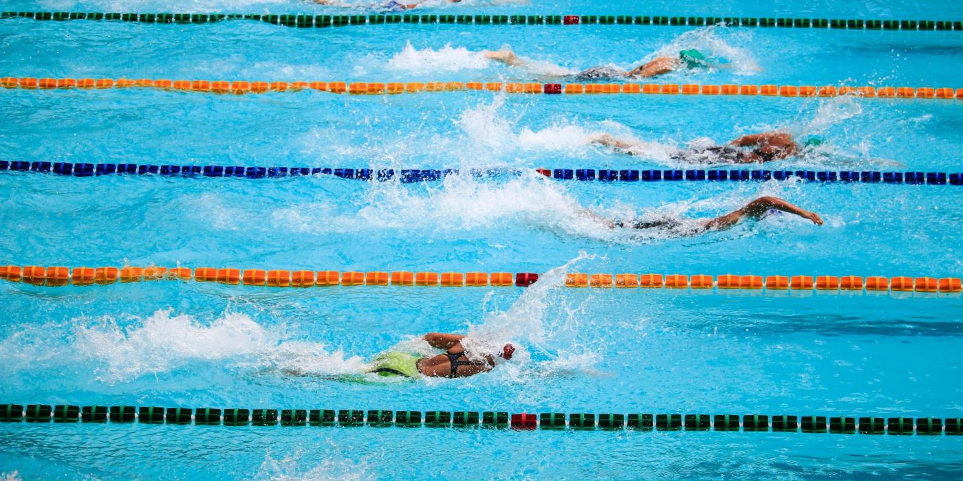 Zwemwedstrijden: routine en bijgeloof 